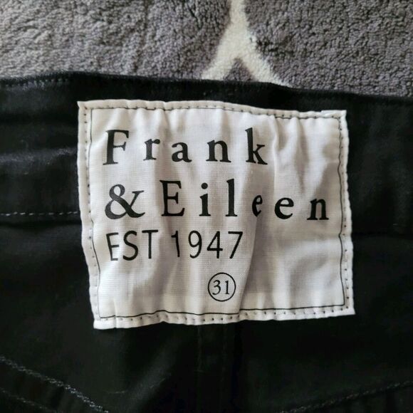Frank & Eileen Sligo Jeans Sz 31 Black Womens Fray Hem Ankle Skinny 25.5" Inseam - Picture 2 of 12